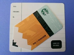 Tarjeta regalo Starbucks 2019 " NO. 1 PROFESOR 🍎 " LINDA TARJETA🔥SIN VALOR 📖 GRAN PRECIO - Imagen 1 de 1
