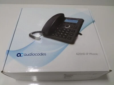 AudioCodes IP Phone 420HDG p/n GGWV00645 NEW - Image 1 of 4