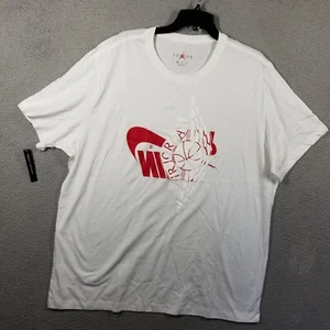 Nike Jordan Futura Wings Shirt Men XXL 2XL AO0601-100 White - Picture 1 of 11