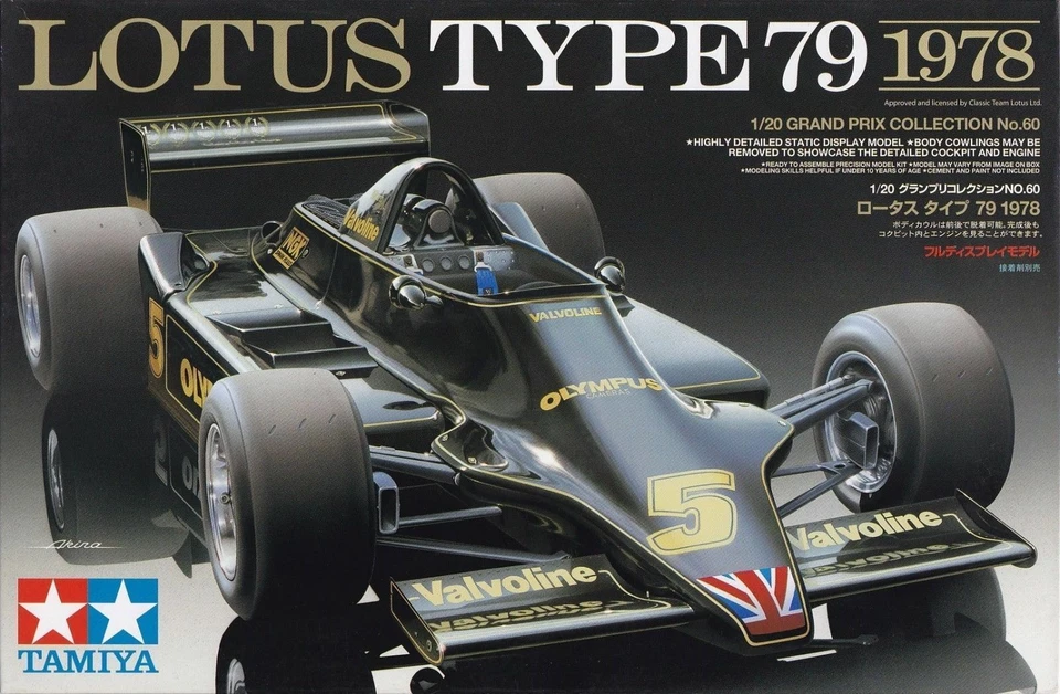 TAMIYA GRAND PRIX COLLECTION NO.60  1:20 KIT AUTO F1 LOTUS TYPE 79 1978   20060  - Immagine 1 di 1