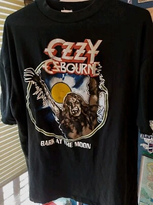 Camisa De Colección Años 80 Ozzy Osbourne Bark At The Moon🌙 L Puntada Única RARA🔥Fantasía Foto 1 de 4
