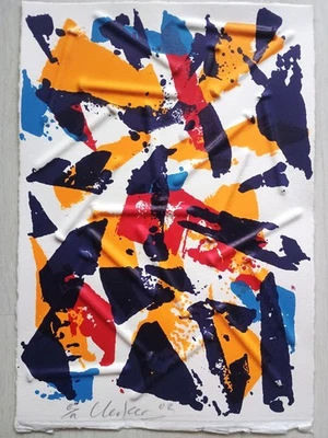 GÜNTHER UECKER - "Splitter 4" - Prägedruck  - handsigniert  - Bild 1 von 4