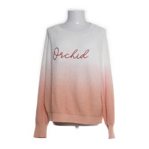Springfield, Strickpullover, Größe: XL, Weiß/Pink, Print, Rippenstrick #o95 - Bild 1 von 4