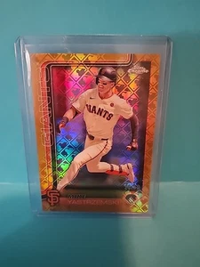 2025 Topps Chrome Logofractor - Mike Yastrzemski #40 Gold Refractor /50 - Bild 1 von 2