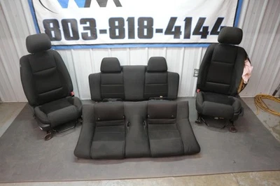 2010-2014 Ford Mustang GT Convertible Black Cloth Seat Set OEM - Image 1 of 4
