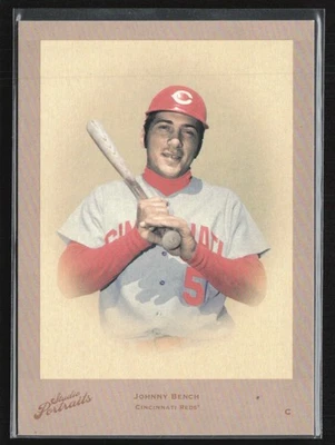 Johnny Bench 2005 Donruss Studio Portraits Throwback Threads /25 #SP-53 - Image 1 of 2