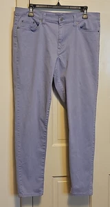 Banana Republic Satin Skinny Fit Hose Nordic Blue Größe 31/12 Preppy 14 Ich meine - Bild 1 von 13