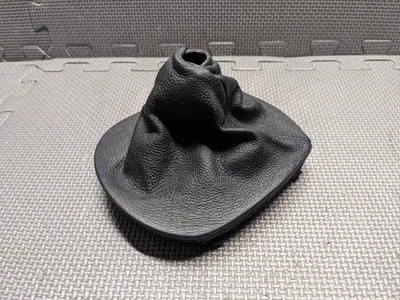03-08 BMW E85 E86 Z4 Manual Stick Gear Shift Knob Leather Boot Cover BLACK OEM - Image 1 of 4