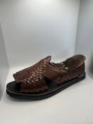 Men’s Mexican Leather Huarache Sandals – Pachuco Size 10 | Huaraches de Piel |  - Image 1 of 4