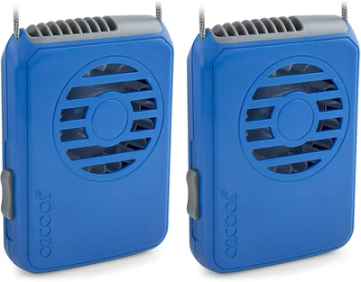 FN02001 Necklace Fan, Blue (Pack of 2) - Image 1 of 4