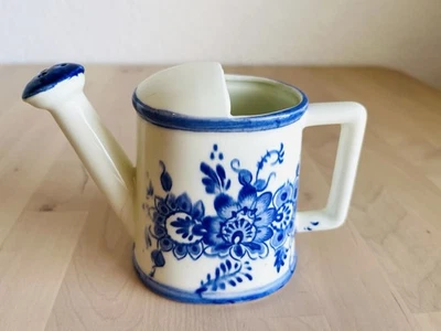 "Mini jarrón floral azul y blanco para regadera - cerámica 4""" Foto 1 de 4