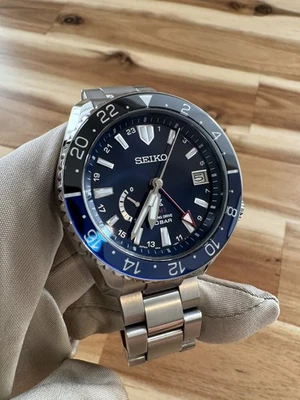 精工 Prospex LX Spring Drive GMT 2021 SNR033J1 钛 45 毫米男士腕表 — 第 1/4 张图片