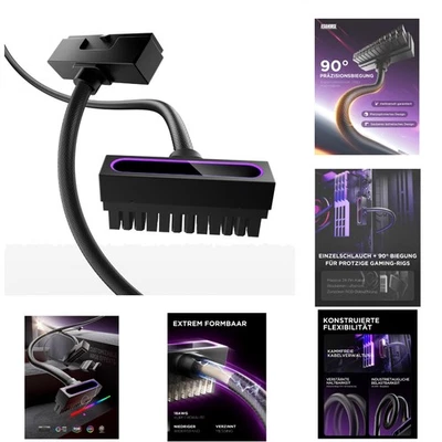 24Pin PSU Kabelverlängerung Sleeved Cable ARGB Sync Netzteil Cable Extensions - Bild 1 von 4