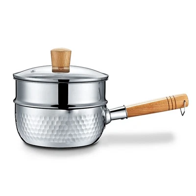 CONCORD 2 QT Stainless Steel Yukihira Pan with Steamer - Image 1 of 4
