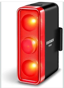 RAVEMEN TR500 Luz Trasera Bicicleta Freno LED Luz Trasera Recargable 1600mAh - Imagen 1 de 7