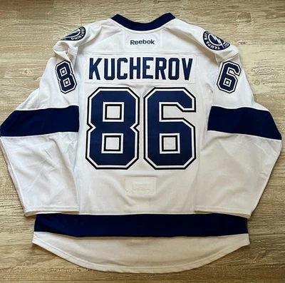 Camiseta deportiva auténtica Reebok Edge 2.0 Tampa Bay Lightning Nikita Kucherov talla 54 Foto 1 de 4