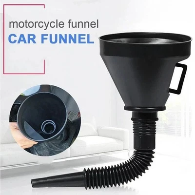 Flexible Large Funnel Oil Water Gas Fuel Spout Funnel for Car Motorcycle Boat  - Image 1 of 4