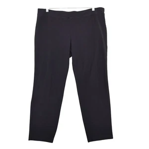 Eileen Fisher schwarz gerades Bein elastische Taille Pull-On Hose 1X Viskosemischung - Bild 1 von 9