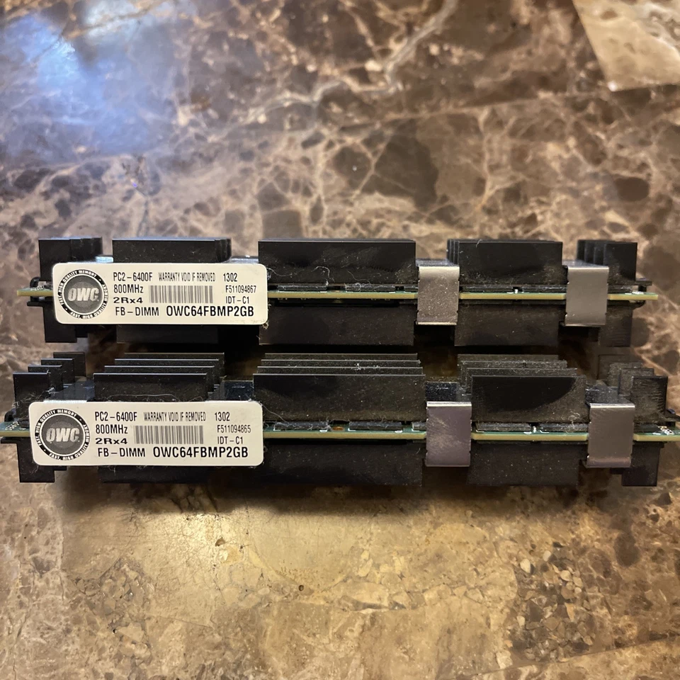 OWC 2GB PC2-6400F 2Rx4 800MHz OWC64FBMP2GB RAM Memory (2 Sticks / 4GB Total) - Image 1 of 4
