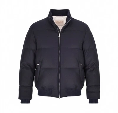 MANDELLI wool cashmere bomber jacket EU 52 US 42 Contemporary FIT - Image 1 of 4