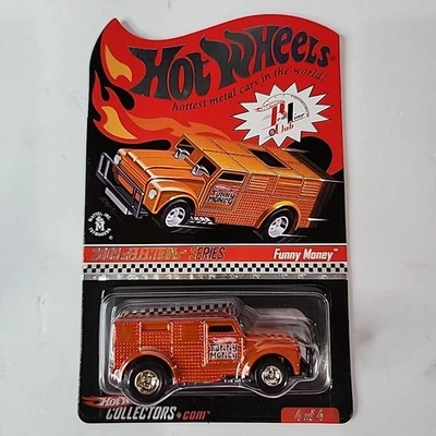 2009 Hot Wheels Red Line Club RLC MOC Funny Money # 200 Of 3712 Orange 4 Of 4  - Изображение 1 из 4