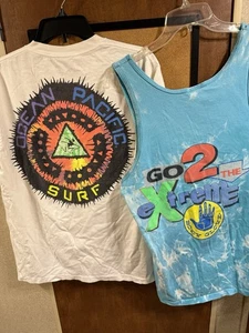 Lot Of 2 Vintage OP / Body Glove Shirts Sz M Skater Surfer 1990 1980s Rare - Picture 1 of 18