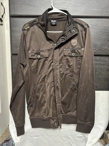 Bomber in pelle di enyace marrone e nero #streetwear - Foto 1 di 6