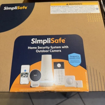 SimpliSafe 15-Piece Home Security System with Outdoor Camera Boxes Motion Sensor - Image 1 of 4