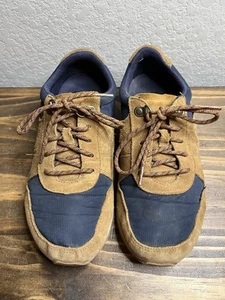 Teva Highside '84 Retro Suede Sneakers Brown Navy Blue Low Top Women's Sz 9 Used - Picture 1 of 8