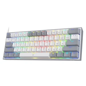 Redragon K617 Fizz 60% RGB Mechanical Gaming Keyboard – Wired, Red Switch (GREY) - Picture 1 of 6