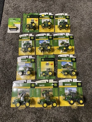 Lote diecast de metal ERTL John Deere 1/64 Foto 1 de 4