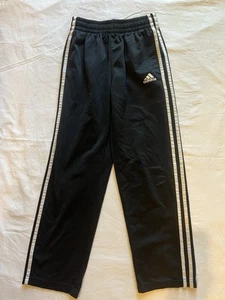 Adidas Black Size Medium Kids 10/12 Track Sports Pants Good Condition  - Picture 1 of 4