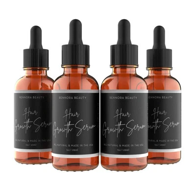 Sérum de crescimento capilar Rennora com ervas orgânicas e vitaminas naturais, hortelã-pimenta Oi - Imagem 1 de 2