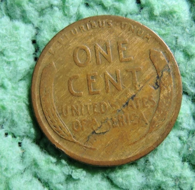 1920-P Cent 1c Lincoln ERROR - Reverse Laminate - NICE! - Image 1 of 3