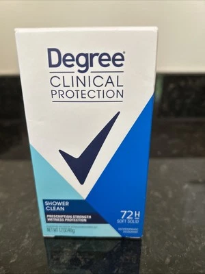 Degree Clinical Protection 止汗除臭止汗淋浴清洁 1.7 盎司有效期至 25 年 7 月 — 第 1/4 张图片