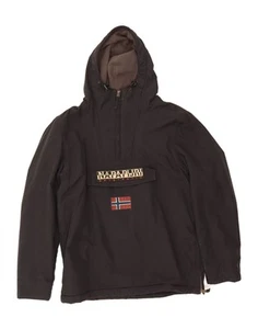 Chaqueta Anorak con Capucha Gráfica Napapijri para Hombres Reino Unido 42 XL Negra Poliamida BX15 - Imagen 1 de 5