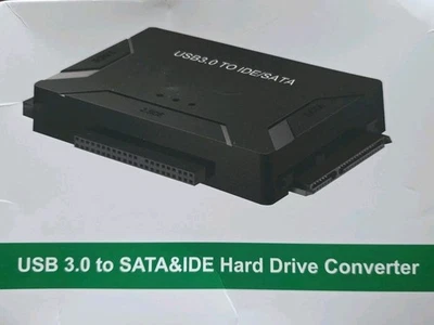 USB 3.0 zu IDE SATA Konverter Externes Festplattenadapter-Kit mit Netzteil - Bild 1 von 3