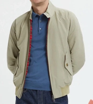复古 90 年代 Baracuta G9 Harrington 夹克格子格子内衬 Raglan 男式 44R GUC* — 第 1/4 张图片