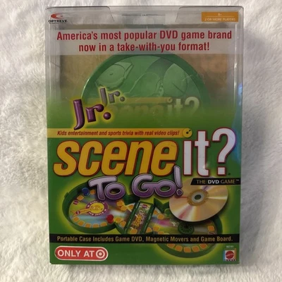 Jr Scene It? To Go The DVD Game Portable Case Travel Kids Trivia NEW Sealed - Image 1 of 3