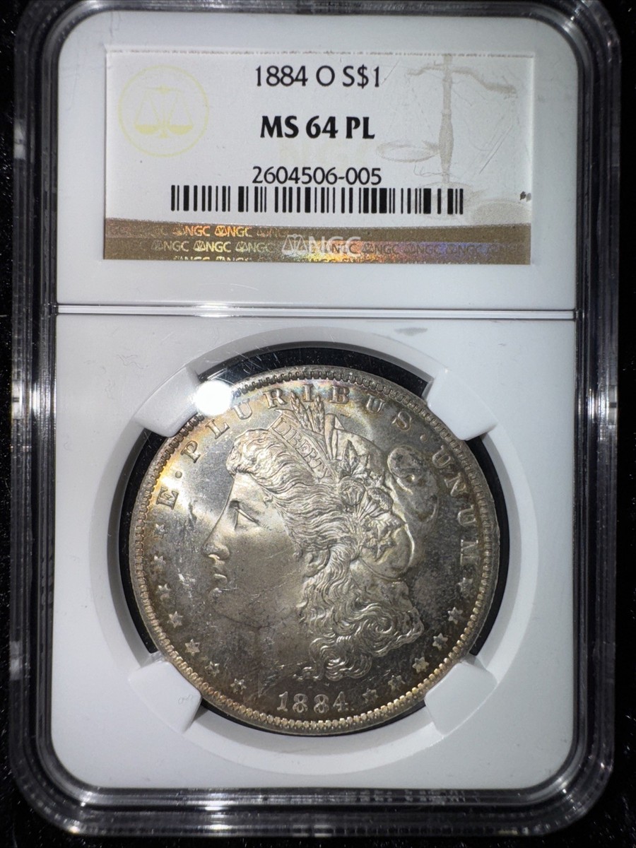 MS 64 Graded 1884 Year Morgan US Dollars (1878-1921) for