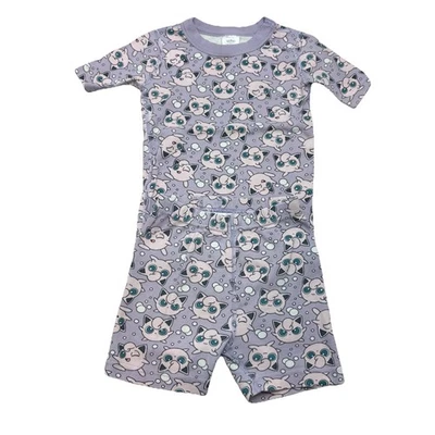 Hannah Anderson Pokemon Jiggly Puff Pajama Set Size 6-7 120 Short Sleeve Purple - Image 1 of 4
