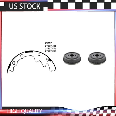 For 1979 Ford Mustang Rear Brake Drums & Brake Shoes Kit - Image 1 of 4