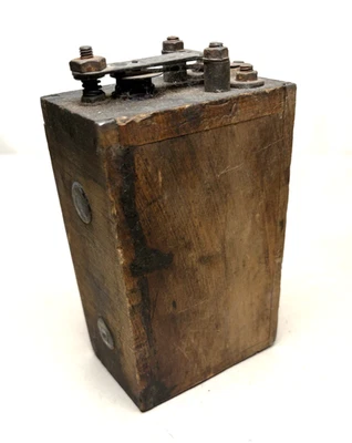 Antique Model T  Ford Wooden-Cased Ignition Coil Buzz Coil 1917 Marked Ford Foto 1 de 3