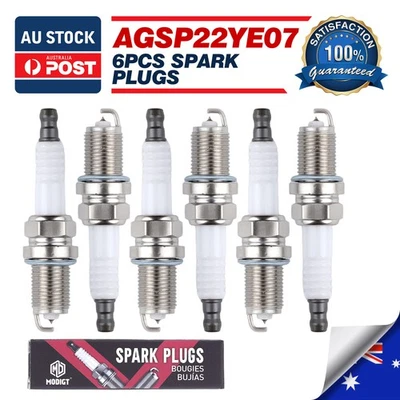 6PCS AGSP22YE07 Iridium Spark Plugs for Ford Falcon BF FG 4.0L LPG 2005-2011 - image 1 of 4