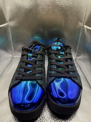 Lucky Step Air Cooled Glitter Sneakers, Size 8, Iridescent Blue/Green - Image 1 of 4