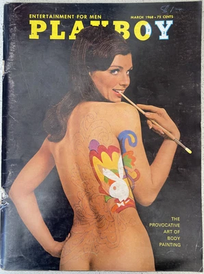 Playboy Magazine March 1968 Number 3 Volume 15 Vintage Rare with Centrefold - Image 1 of 4