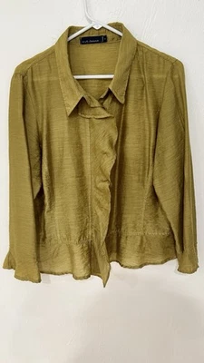 Corte Suelto Verde Oliva Chaqueta Ligera Mujer Talla L Foto 1 de 4