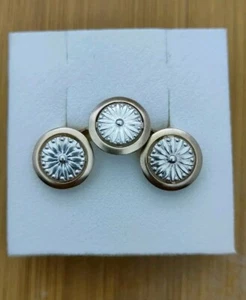 Vintage Soviet 925 Sterling Silver Set Ring and Earrings Luxury Jewelry - Picture 1 of 20