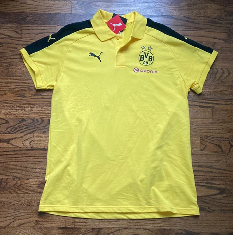 Borussia Dortmund (BVB) Soccer Polo Training PUMA Polo New W/ Tags Sz 2XL Jersey Cover