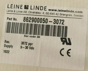 Correa Linde 862 862900050-3072 862900050 3072 PPR ABZ 9-30VDC envío 2 días UPS Dubai - Imagen 1 de 11